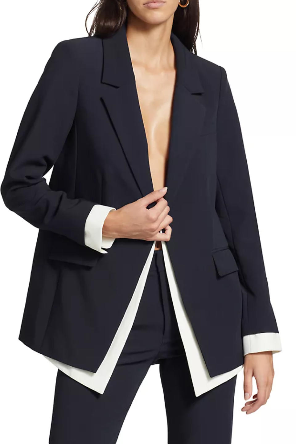 My Favorite Daughter Kelly Contrast Layered Blazer 