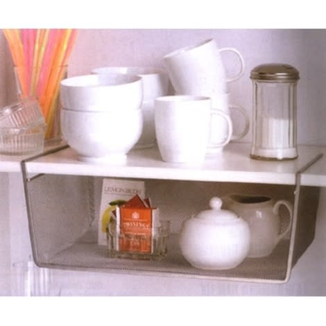 Try under-shelf baskets 