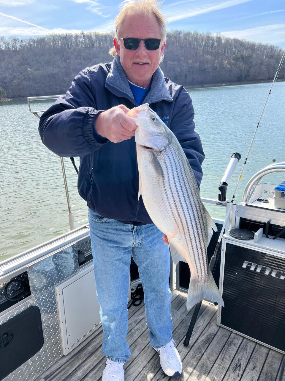 When it's time to relax, Charlie Crowder likes to fish.