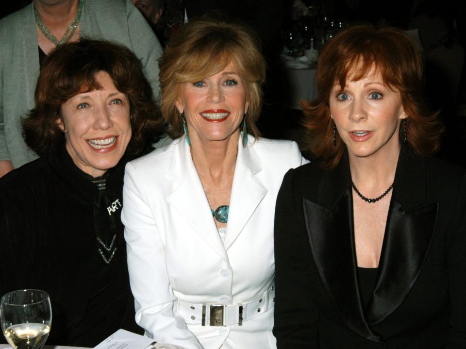 Lily, Jane, and Reba smiling.