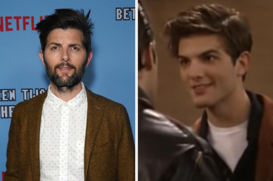 Adam Scott now vs. when he appeared in "Boy Meets World."