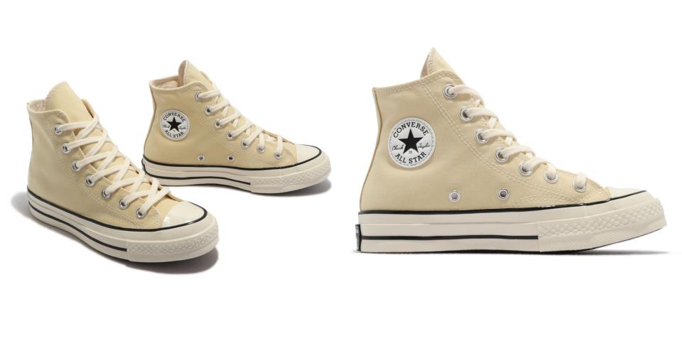 CONVERSE Chuck 70椰奶淡黃，NT$2680。圖片來源/Yahoo奇摩購物中心