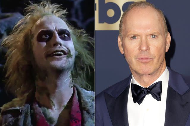 Warner Bros; Frazer Harrison/Getty Michael Keaton in 1988's Beetlejuice and in 2022