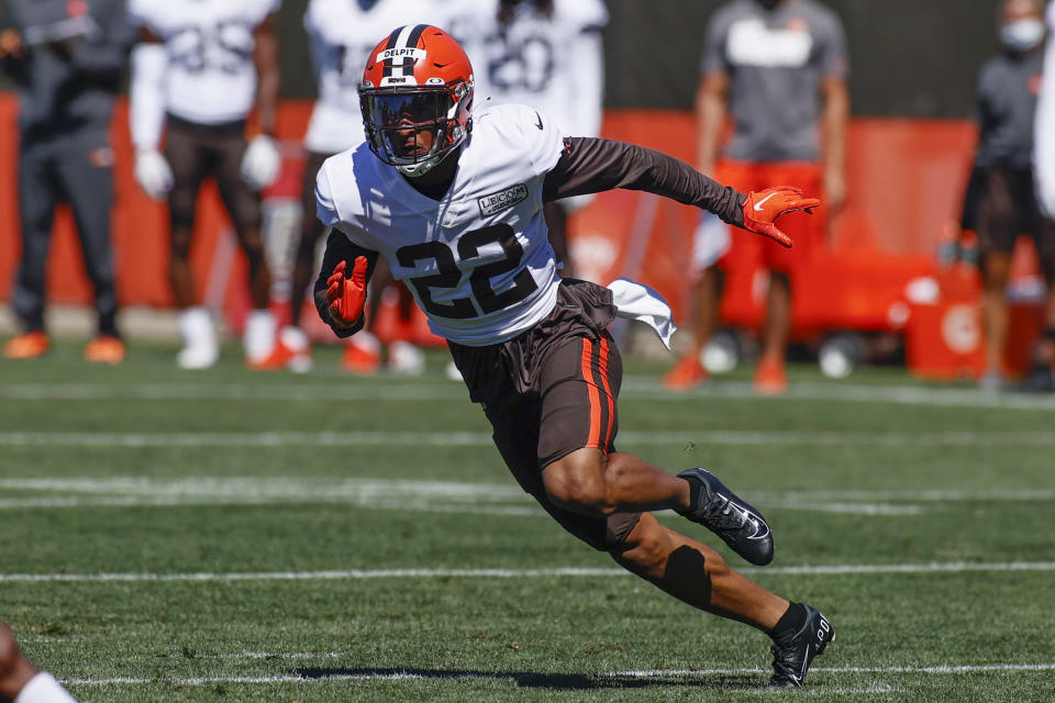 The Browns had high hopes for Grant Delpit this year. (AP Photo/Ron Schwane)