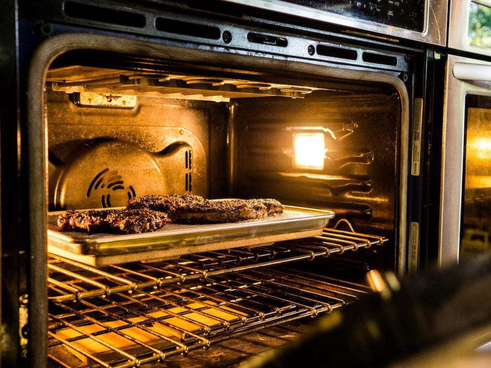 Meat in Oven
