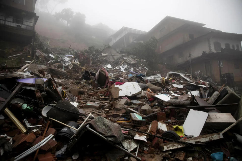 <strong>巴西東南部連日暴雨引發土石流，至少造成25人死亡。（圖／美聯社）</strong>