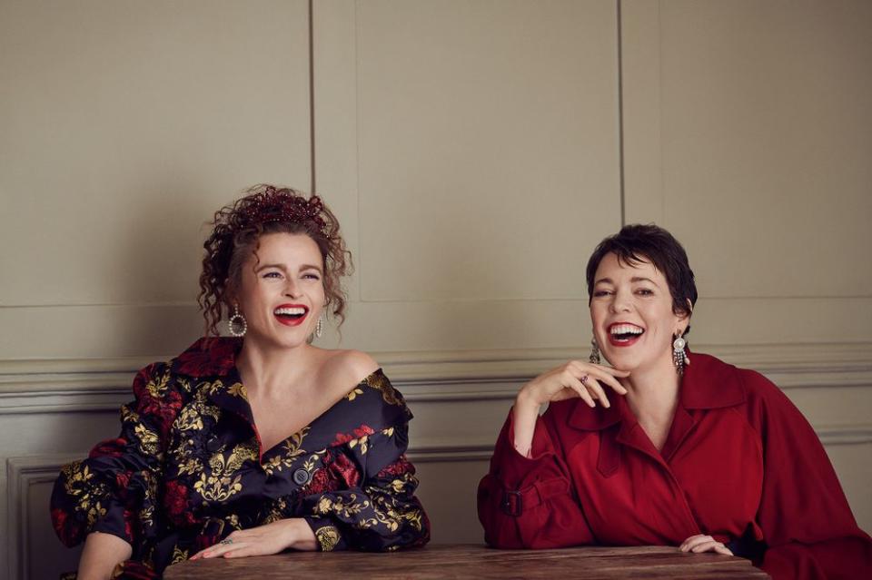 Helena Bonham Carter and Olivia Colman | Rebecca Miller/Emmy Magazine