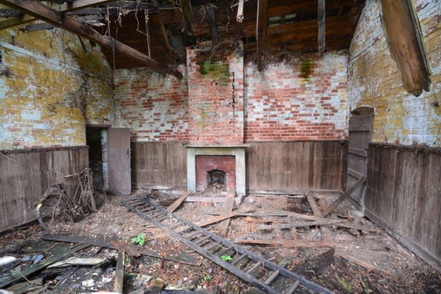 The mess in the derelict building