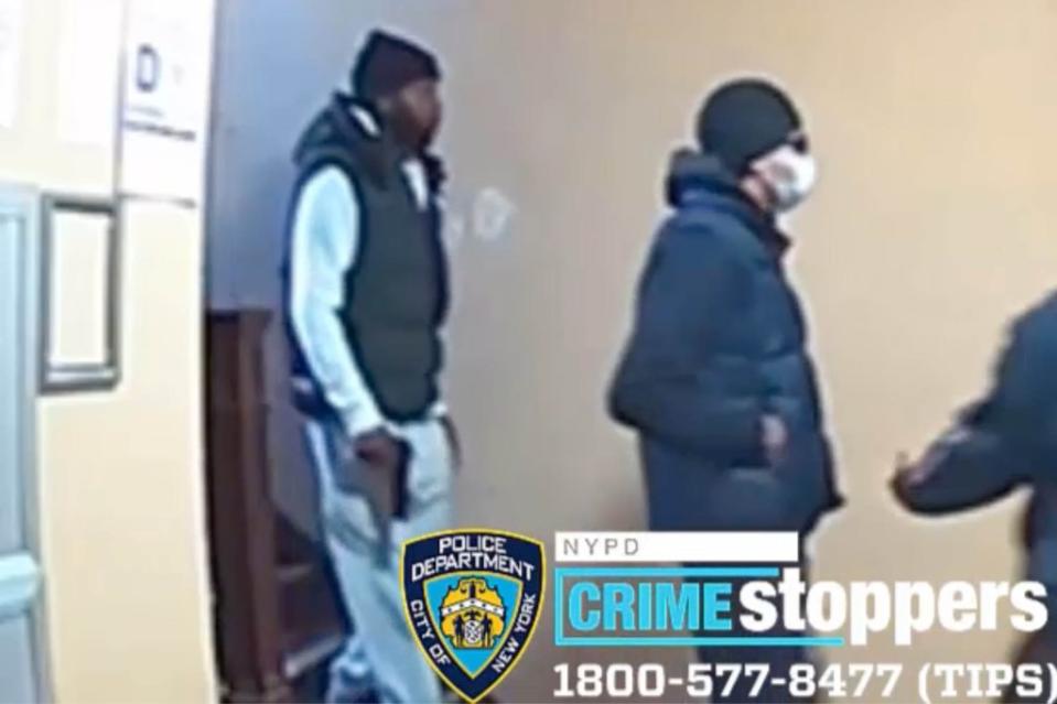 The NYPD is looking for two men who tried to rob a 50-year-old man of his ring at gunpoint on Barker Avenue. NYPD