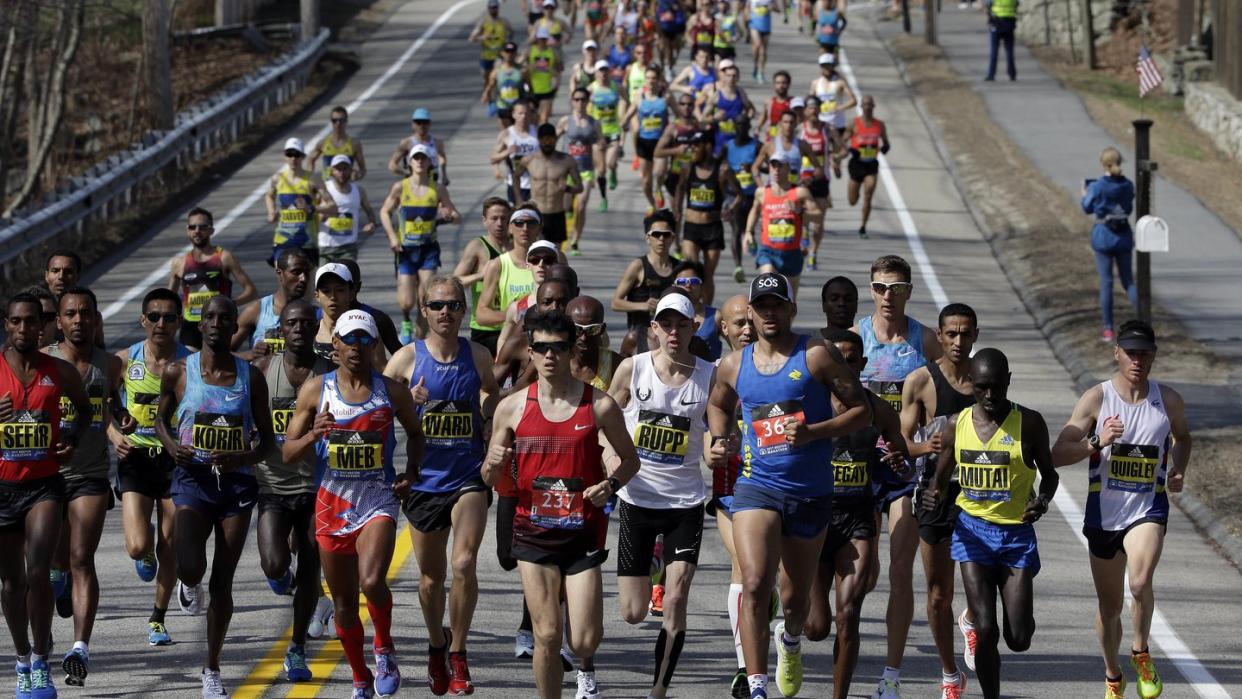 Bestimmte Darmbakterien können die sportliche Leistungsfähigkeit steigern. Das schreiben US-amerikanische Forscher im Fachblatt «Nature Medicine», nachdem sie Stuhlproben von Teilnehmern des Boston Marathon analysiert haben. Foto: Steven Senne/AP