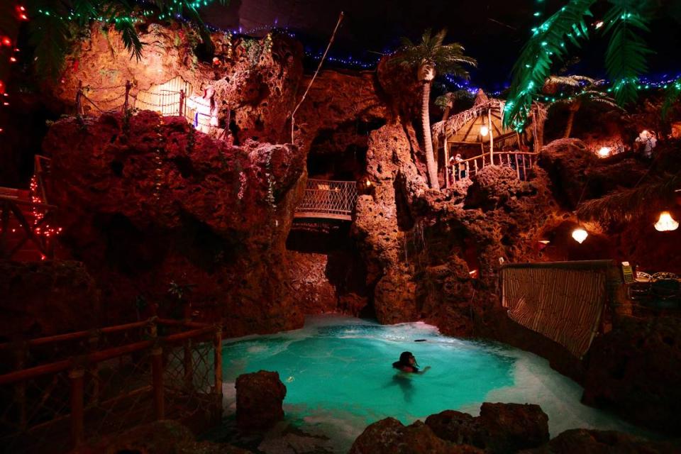 Mexican restaurant Casa Bonita has been a memory-making institution for decades, filling children with countless sopapillas and dreams of plummeting from the top of a man-made, three-story indoor waterfall while people eat tacos, listen to Mariachi music and watch puppet shows. (Hyoung Chang/The Denver Post via AP)