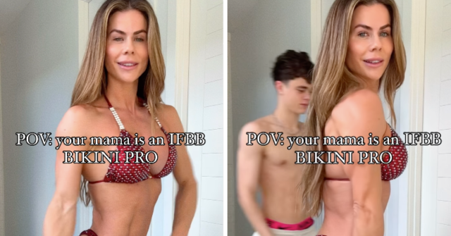 US mum-of-four, 48, says strangers shame her G-string bikinis