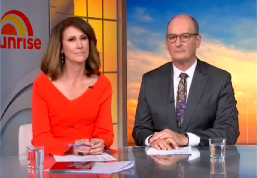 sunrise hosts Nat Barr and David Koch