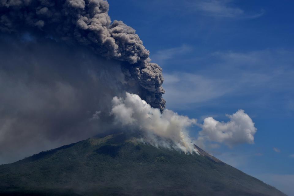 <p>The volcano sits about 1,600 miles east of Indonesian capital Jakarta</p>Via Reuters