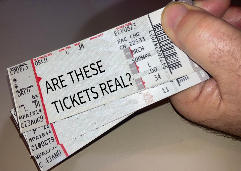 When you buy tickets from someone besides the actual venue, you're left to wonder: "Are these tickets real?"