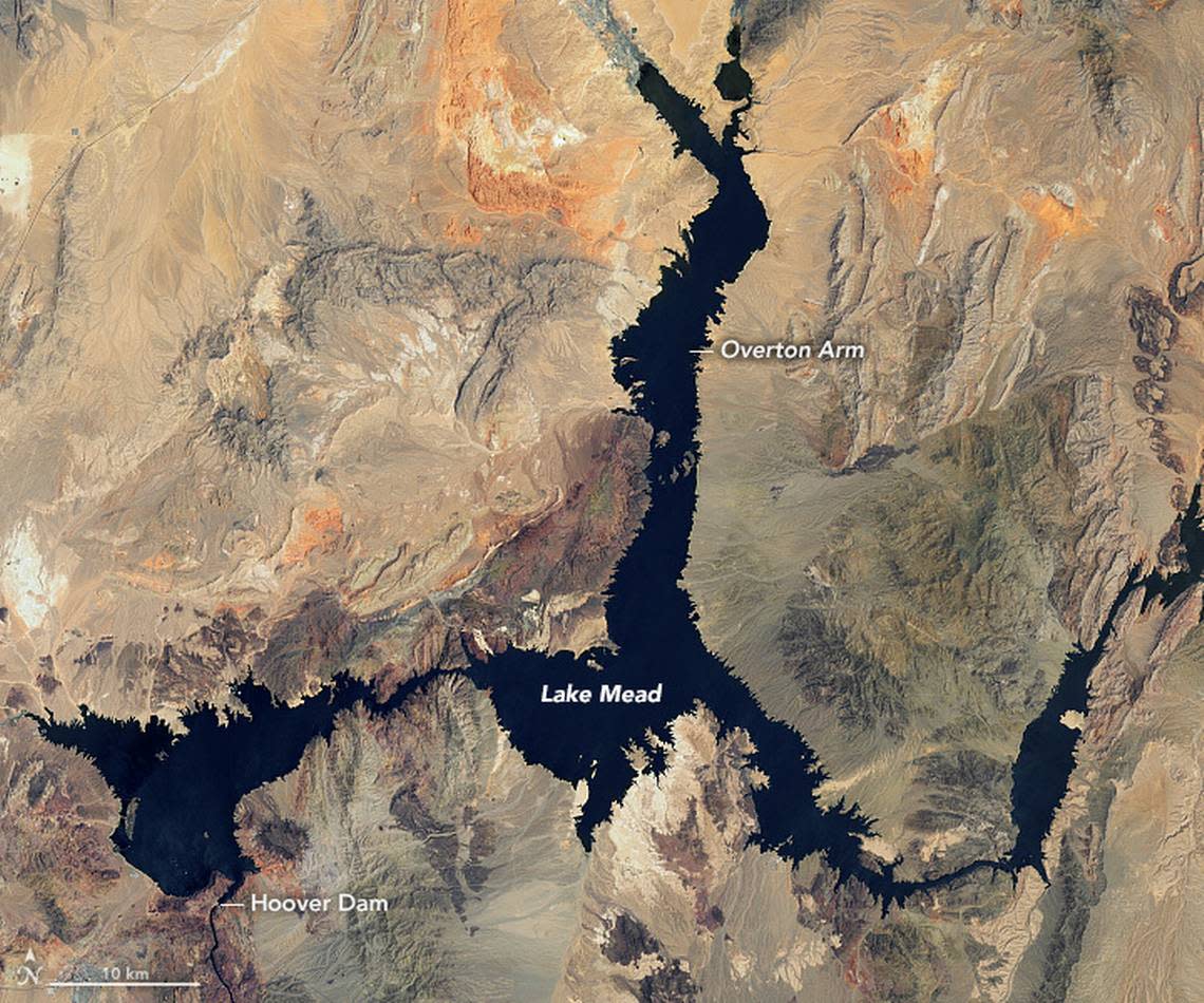 NASA image from July 6, 2000, shows Lake Mead. 