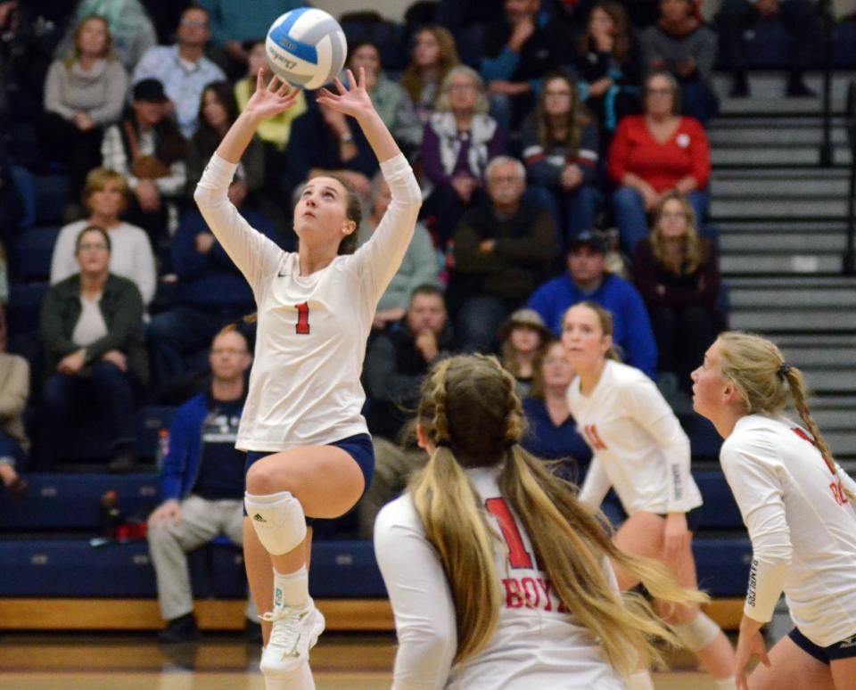 On top of being someone who keeps things light, Boyne City's Ava Tarsi is also an all-state setter for the Ramblers.