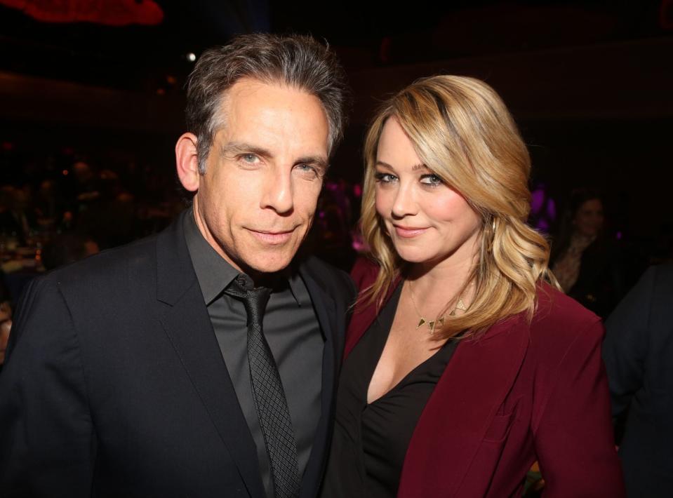 Ben Stiller and Christine Taylor