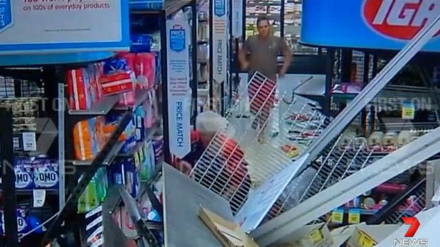 Staff and customers rushed to help the teen. Photo: 7 News