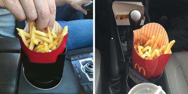 You Can Buy A Sauce Holder That Will Help You Eat While You Drive