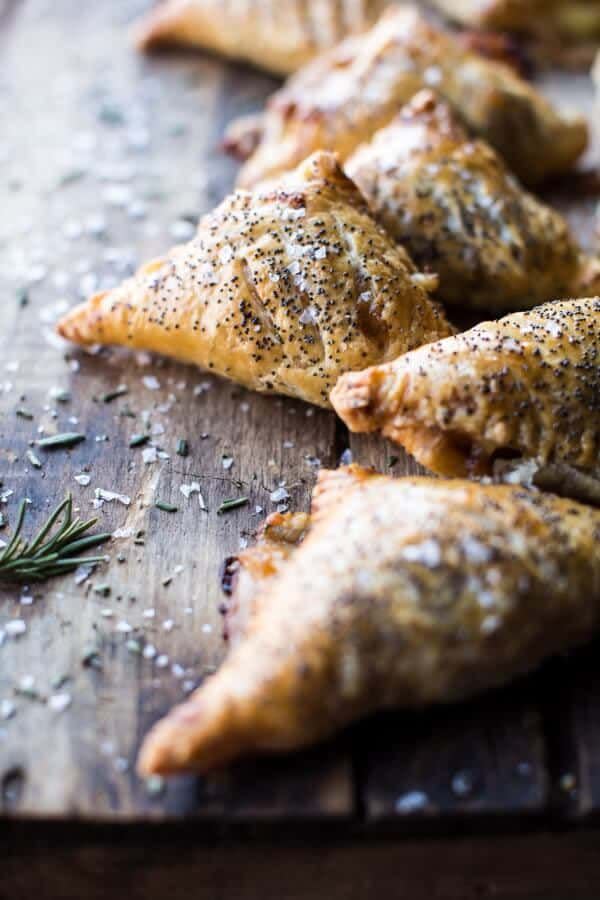 Caramelized Pineapple, Ham, and Cheese Turnovers