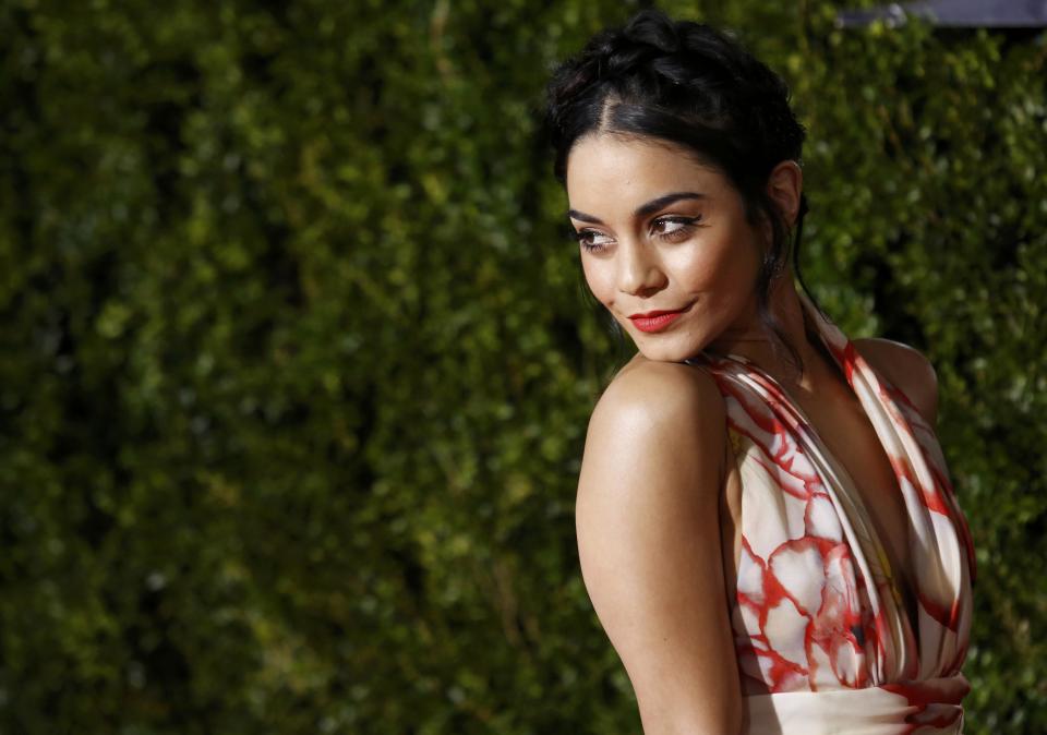 Actress Vanessa Hudgens arrives for the American Theatre Wing's 69th Annual Tony Awards at the Radio City Music Hall in Manhattan