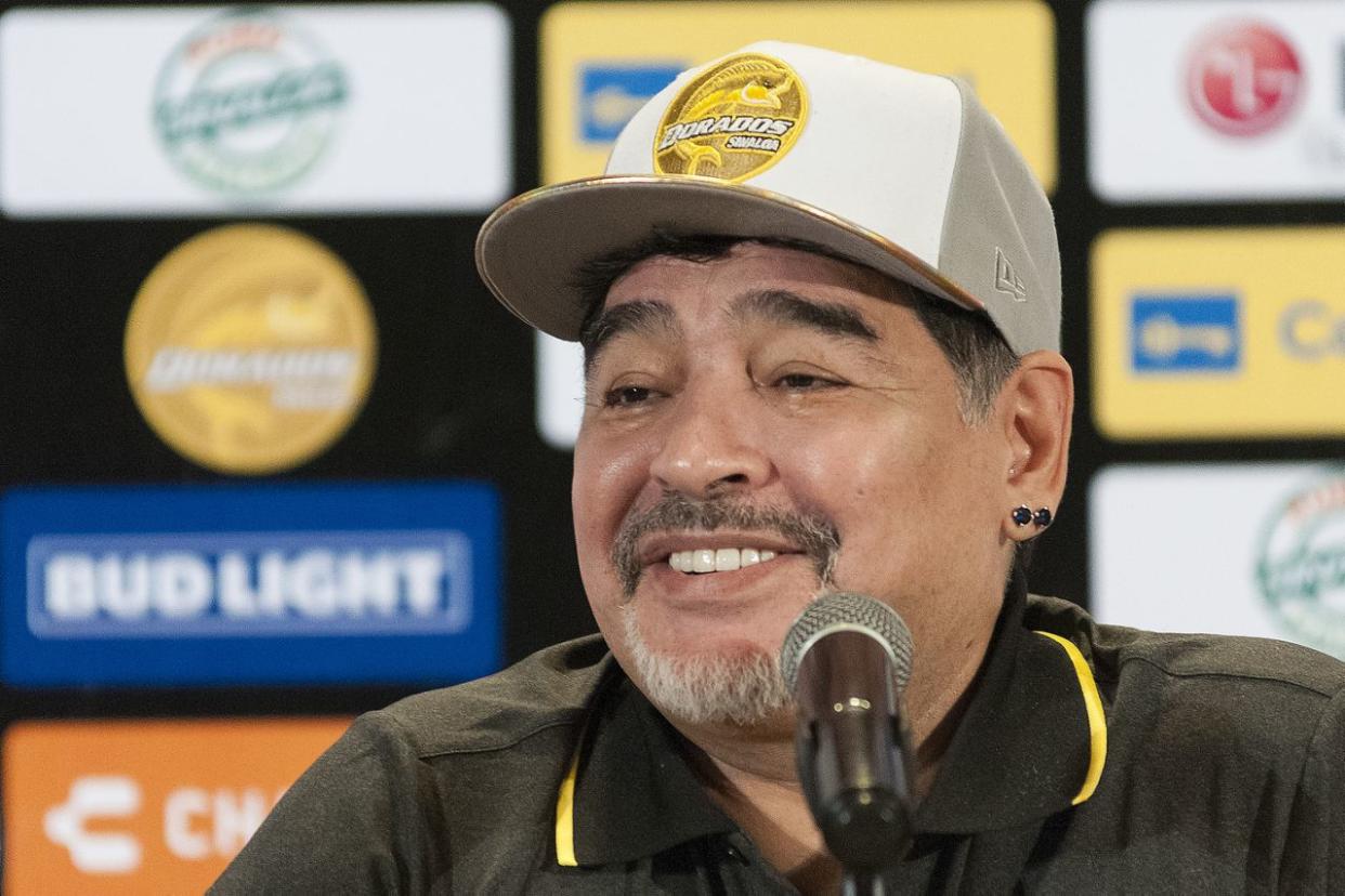 Diego Maradona dirige su segunda campaña con los Dorados. / Foto: Getty Images