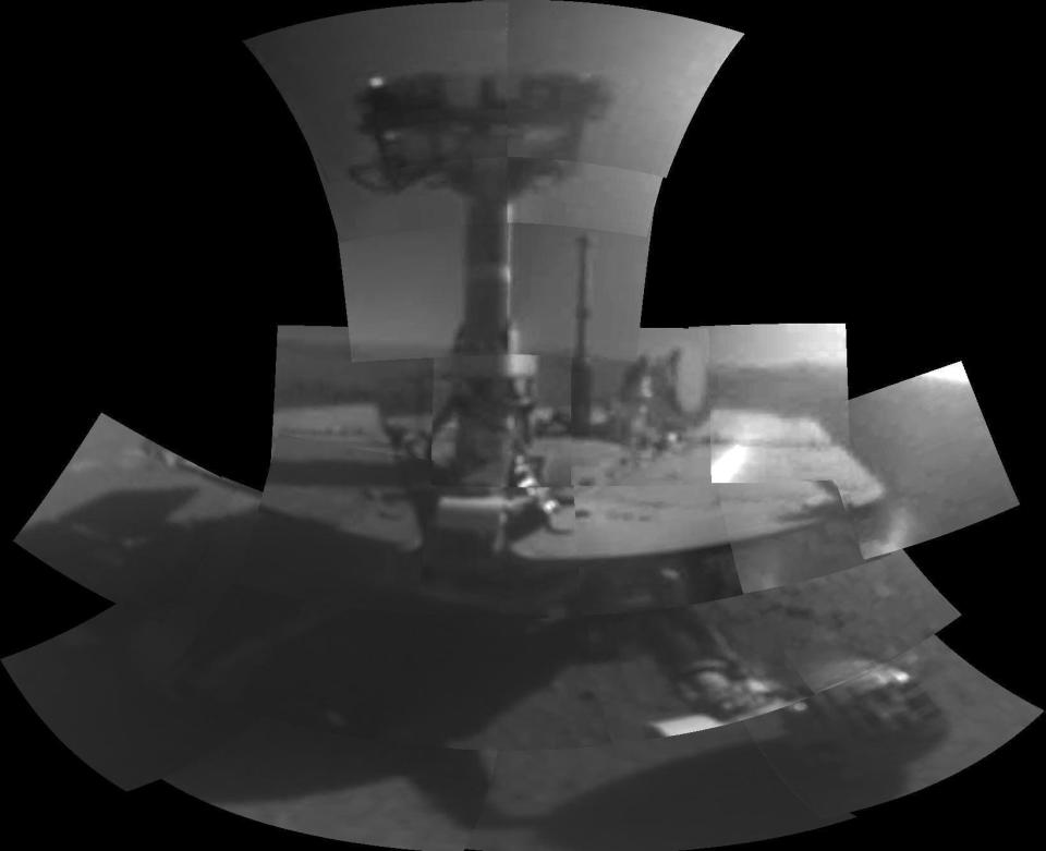 Opportunity rover selfie