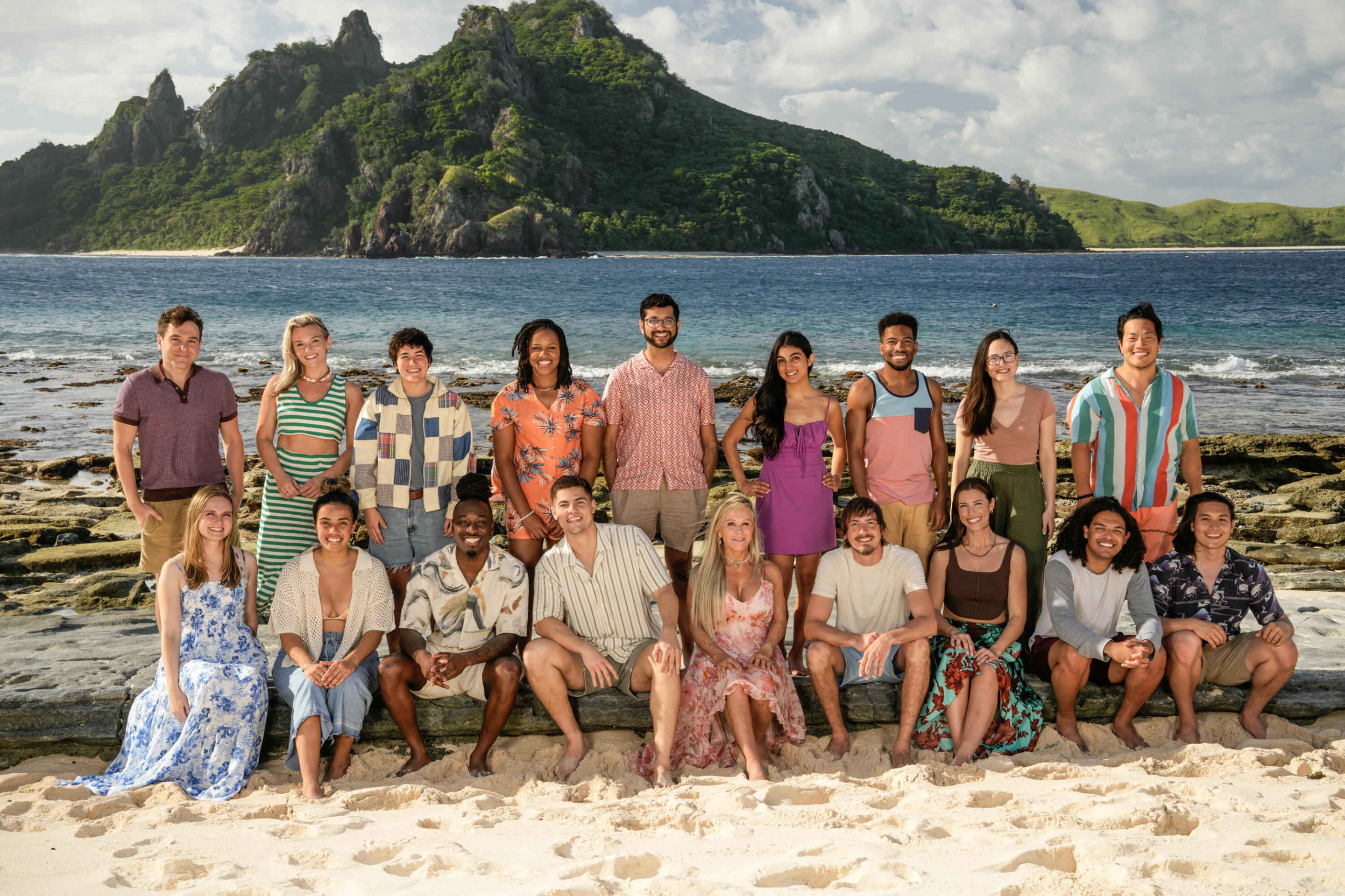 The 18 castaways fight in 