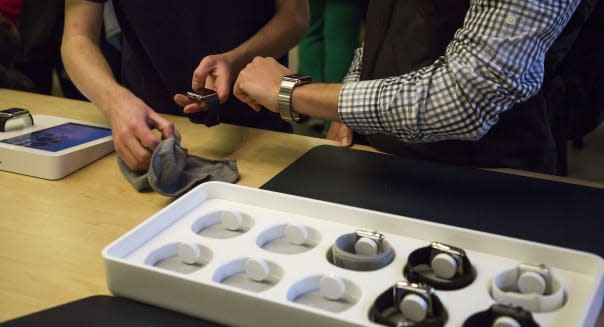 Inside An Apple Inc. Store As The Apple Watch Is Previewed