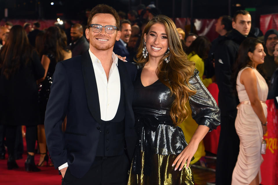 LONDON, ENGLAND - NOVEMBER 12: Joe Swash and Stacey Solomon attends the ITV Palooza 2019 at The Royal Festival Hall on November 12, 2019 in London, England. (Photo by Dave J Hogan/Getty Images)