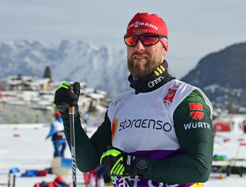 Axel Teichmann, technical trainer of the German cross-country skiers, in the ski stadium. The 44-year-old is taking part in the 100th Wasalauf in Sweden on 3 March 2024. Hendrik Schmidt/dpa-Zentralbild/dpa