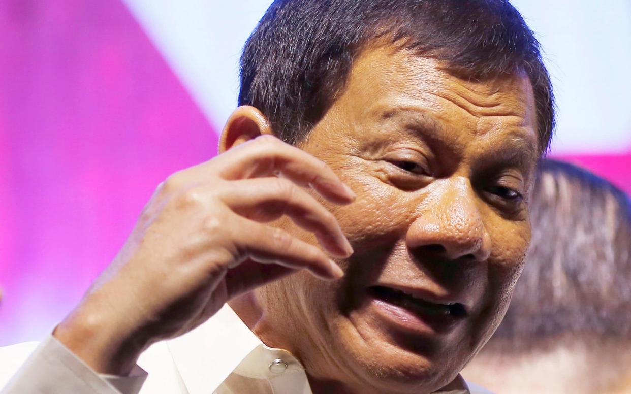 Rodrigo Duterte is said to have paid $200,000 in 2016, the year he was elected, for a social media campaign - AP
