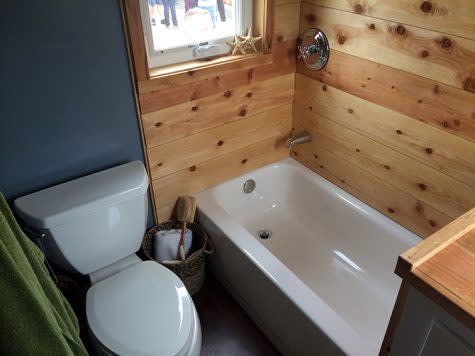 Sacramento State tiny house bathroom