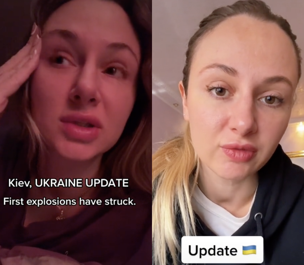 Kristina Korban is providing a first-person account of life in Ukraine on social media. (Photo: TikTok/moneykristina)