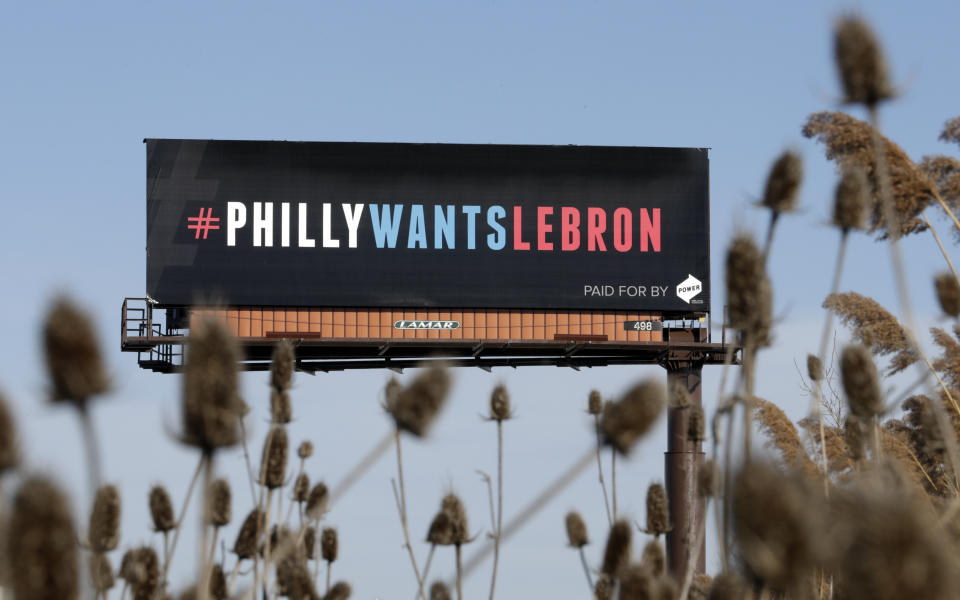 A Pennsylvania company put these billboards up outside Cleveland. (AP)