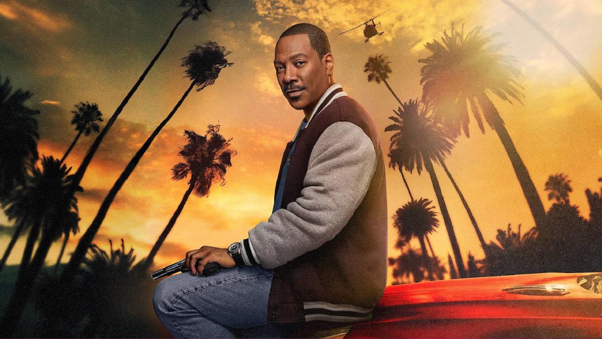  Eddie Murphy as Axel Foley in a promtional image for "Beverly Hills Cop: Axel F" streaming on Netflix this week. 