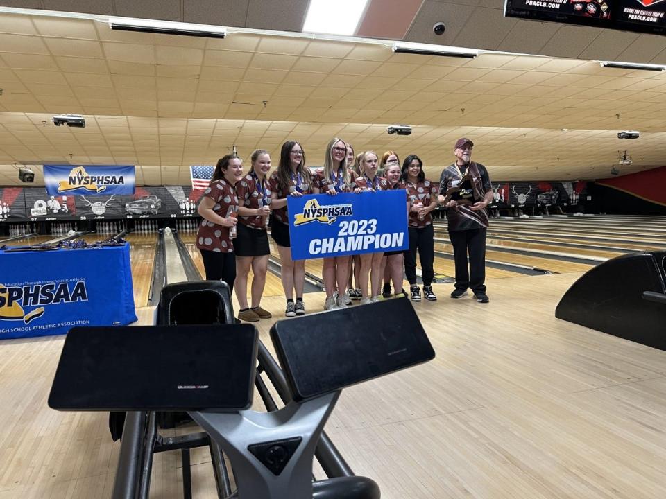 Newark's girls team won the NYSPHSAA Division II Girls Bowling Championship for the second straight season Sunday in Syracuse.