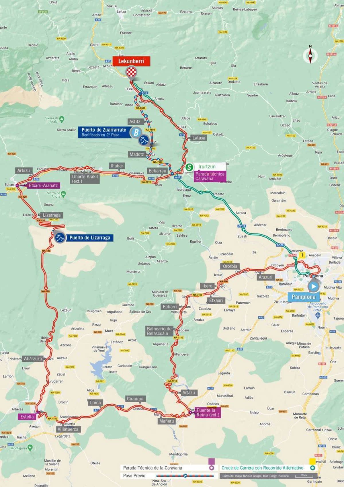La Vuelta a Espana 2023 – stage 15 map (LaVuelta)