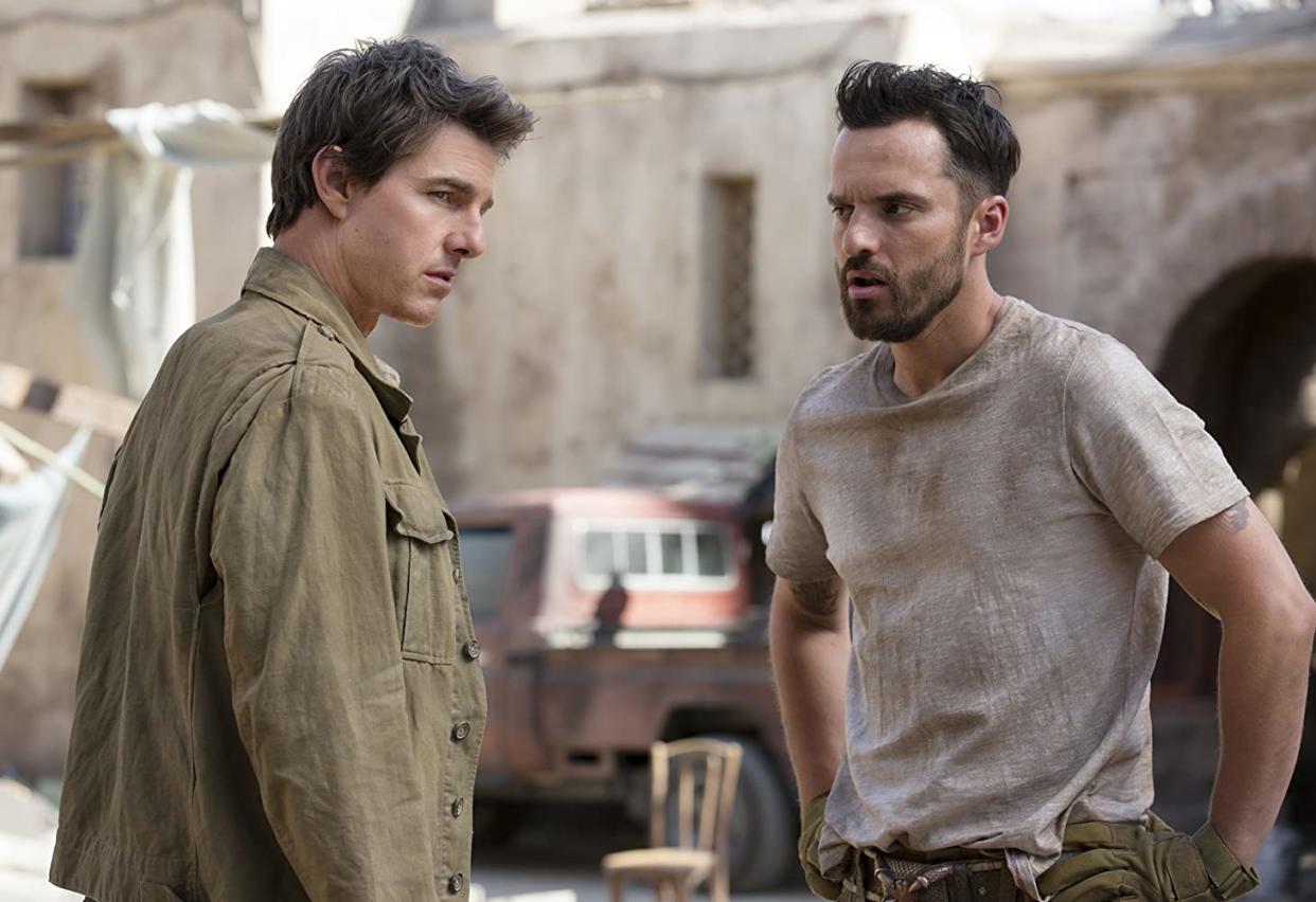 Jake Johnson was petrified of doing his own stunts with Tom Cruise on The Mummy (Image by Universal)