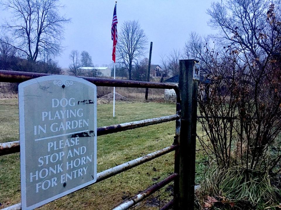 A gate keeps people from entering the yard in Manchester, Mich., where Paul Whelan's parents, Rosemary and Edward Whelan, live. Paul Whelan, 48, of Novi was arrested in Russia on Dec. 28, 2018, and is accused of spying.