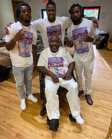 <p>Dalvin Cook Instagram</p> Dalvin and James Cook with their family.
