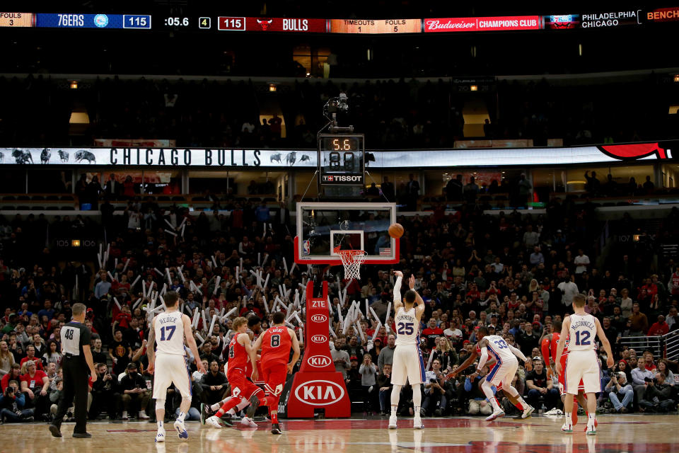 Philadelphia 76ers star Ben Simmons shot 60 percent from the free-throw line last season. (Getty Images)