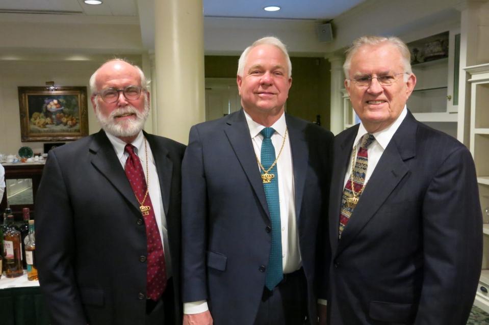 Former Cotillion kings Andy Querbes, Dr. Charles
Sales and Dr. Dick Drummond.