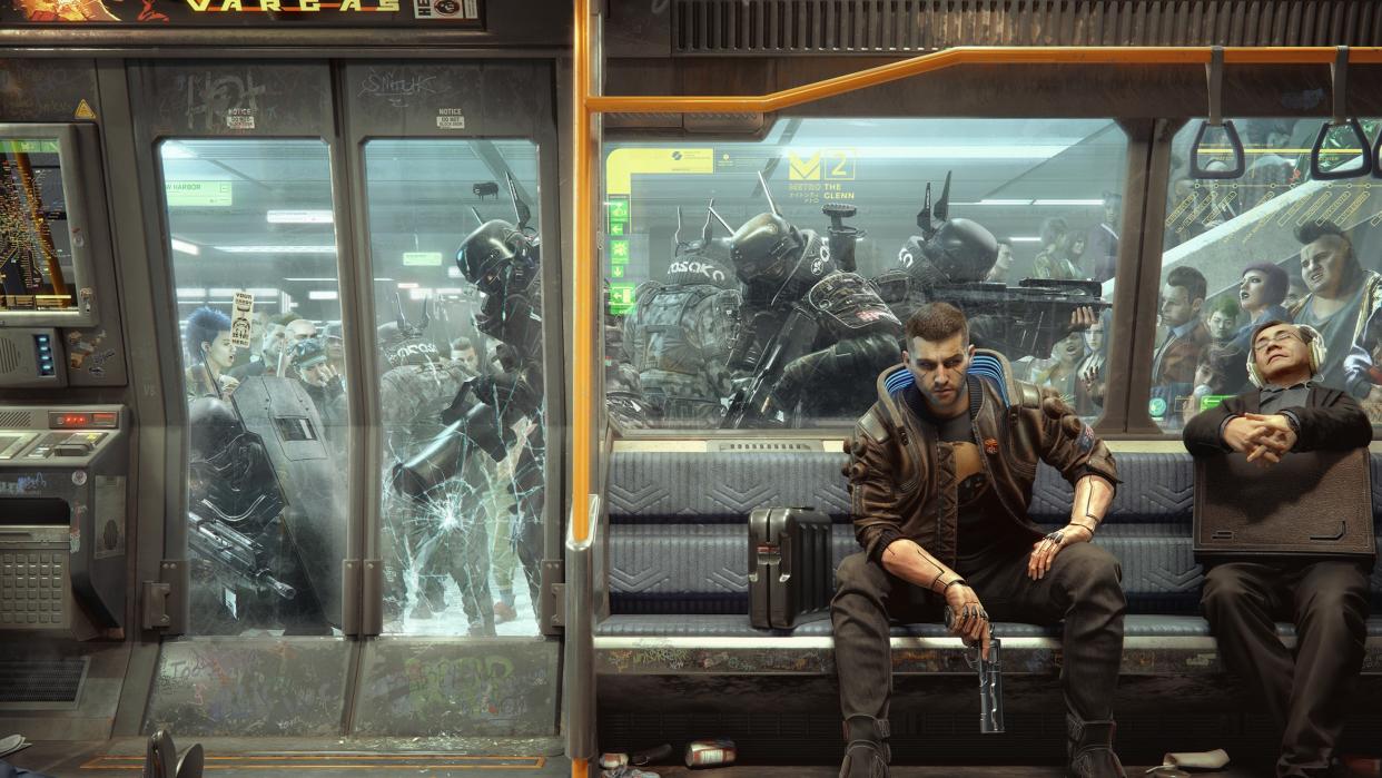  Concept art from Cyberpunk 2077. 