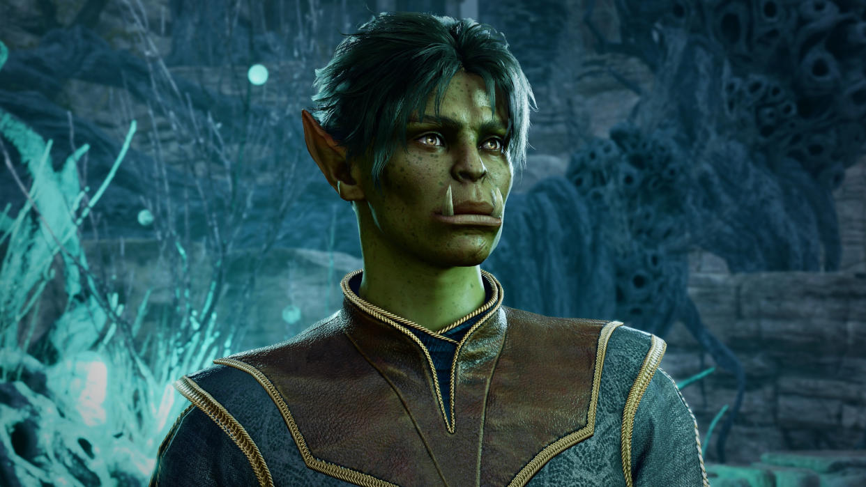  A half-orc character in Baldur's Gate 3. 