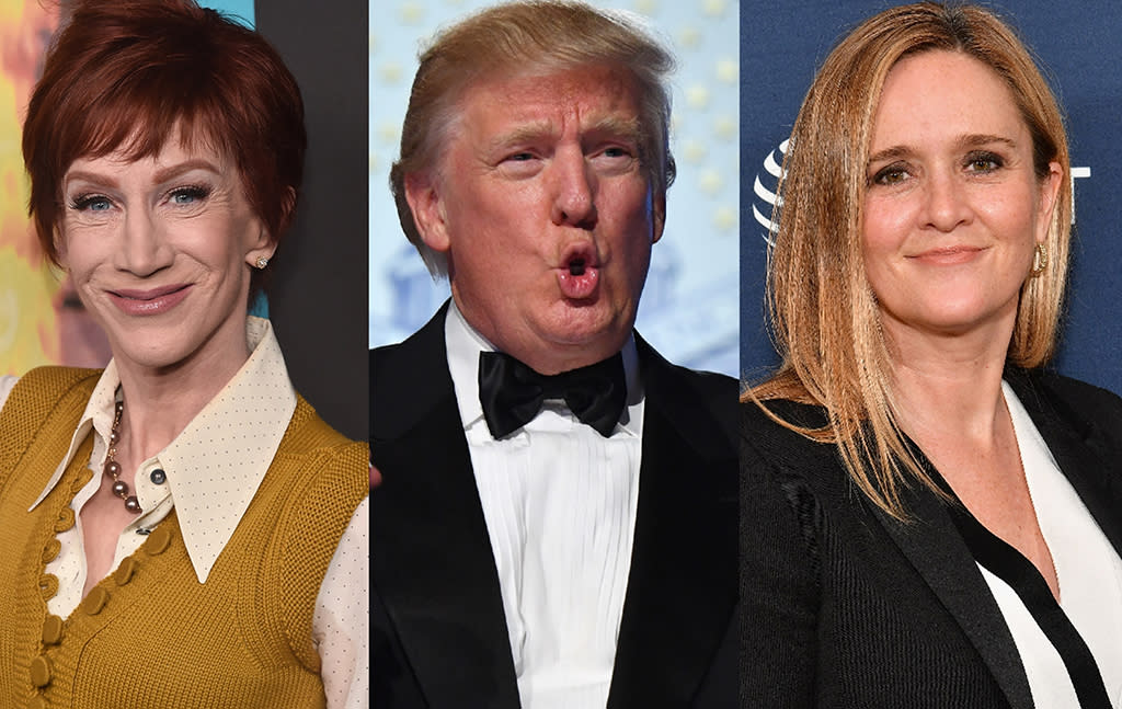 Kathy Griffin, Donald Trump, and Samantha Bee (Photo: Getty Images)