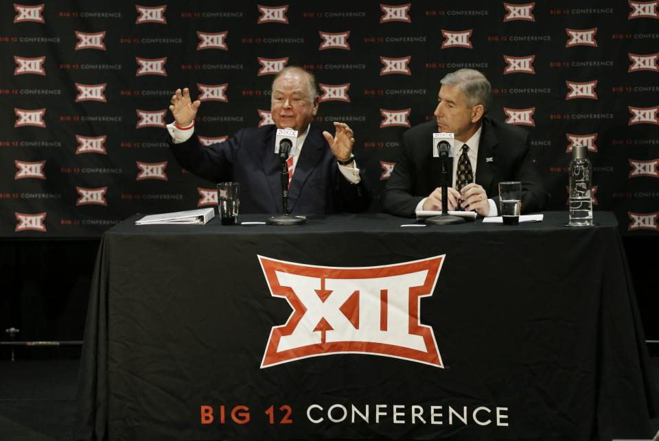 A photo sometimes says it all, and this was did as the Big 12 Conference announced it would not expand. (AP)