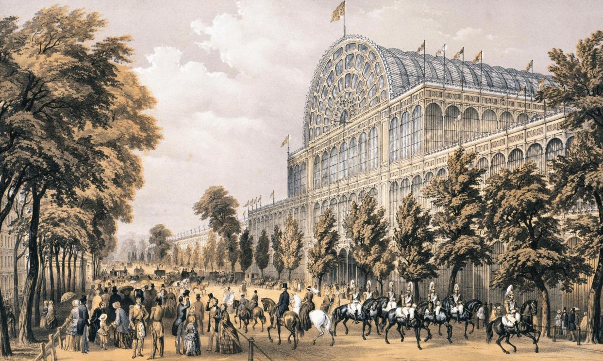 <span>A lithograph of the Crystal Palace in Hyde Park, London, in 1851. </span><span>Photograph: Science & Society Picture Library/SSPL/Getty Images</span>