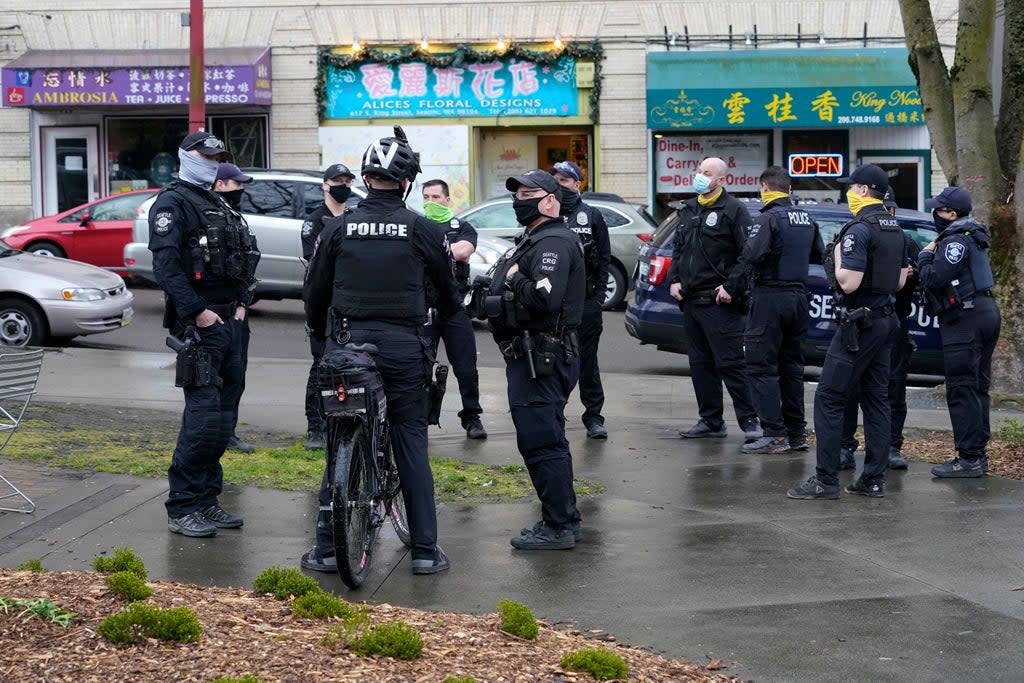 Seattle Police Staffing (Copyright 2021 The Associated Press. All rights reserved.)